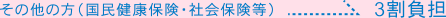 その他の方（国民健康保険・社会保険等）は3割負担
